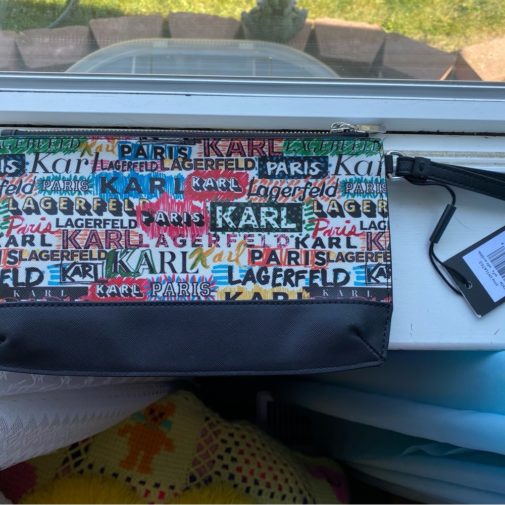 Karl Lagerfeld Colorful Logo makeup bag - Picture 3 of 5